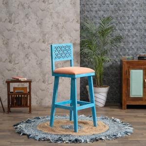 Duraster Florida Vintage Acacia Wood Bar Stool #2