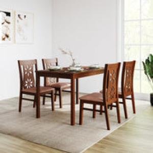 4 Seater Dining Set (Antique Cherry)