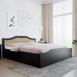 wood state King Bed With Storage (Wenge & Sonama Oak)