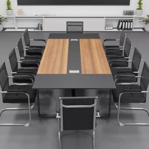 Meeting Table for Office Furniture Premium Quality & Modern Design Made in Particle Board/ MDF/Plywood with Metal Base 2 Wire Manager Conference Tables