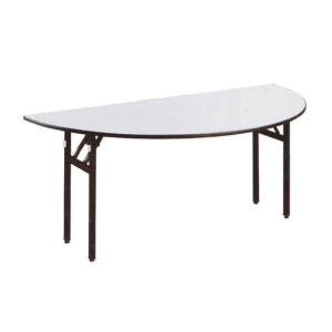 PVC Half Round Table - 4 feet half dia, PVC top